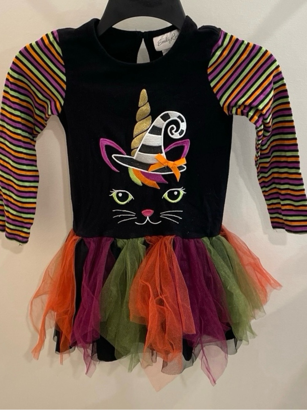 Emily Rose Girls Size 6 Halloween Cat Unicorn Costume Dress